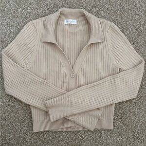 Vestique Knit Beige Sweater